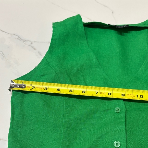 J. Crew Vibrant Green Button-Front Midi Dress - Picture 6 of 12